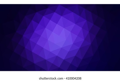 Dark purple polygonal illustration, which consist of triangles. Geometric background in Origami style with gradient. Triangular design for your business.