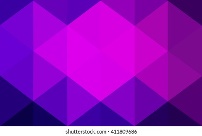 Dark purple polygonal illustration, which consist of triangles. Geometric background in Origami style with gradient. Triangular design for your business.