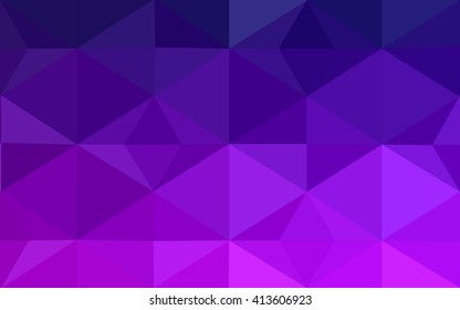 Dark purple polygonal illustration, which consist of triangles. Geometric background in Origami style with gradient. Triangular design for your business.