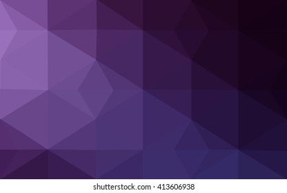 Dark purple polygonal illustration, which consist of triangles. Geometric background in Origami style with gradient. Triangular design for your business.
