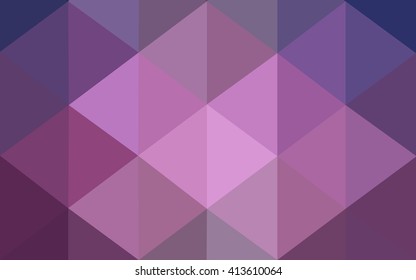 Dark purple polygonal illustration, which consist of triangles. Geometric background in Origami style with gradient. Triangular design for your business.