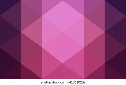 Dark purple polygonal illustration, which consist of triangles. Geometric background in Origami style with gradient. Triangular design for your business.