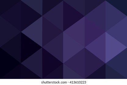 Dark purple polygonal illustration, which consist of triangles. Geometric background in Origami style with gradient. Triangular design for your business.
