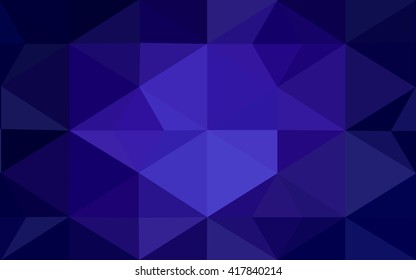 Dark purple polygonal illustration, which consist of triangles. Geometric background in Origami style with gradient. Triangular design for your business.