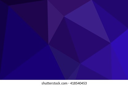 Dark purple polygonal illustration, which consist of triangles. Geometric background in Origami style with gradient. Triangular design for your business.