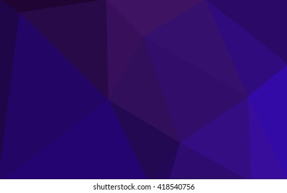 Dark purple polygonal illustration, which consist of triangles. Geometric background in Origami style with gradient. Triangular design for your business.