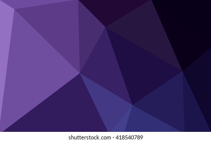 Dark purple polygonal illustration, which consist of triangles. Geometric background in Origami style with gradient. Triangular design for your business.