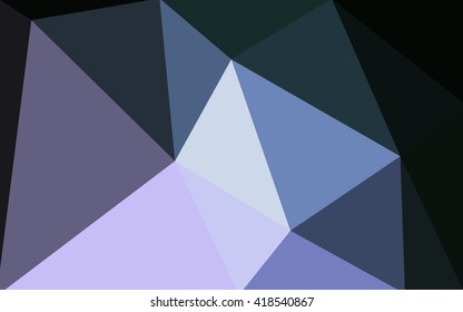 Dark purple polygonal illustration, which consist of triangles. Geometric background in Origami style with gradient. Triangular design for your business.