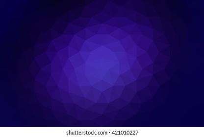 Dark purple polygonal illustration, which consist of triangles. Geometric background in Origami style with gradient. Triangular design for your business.