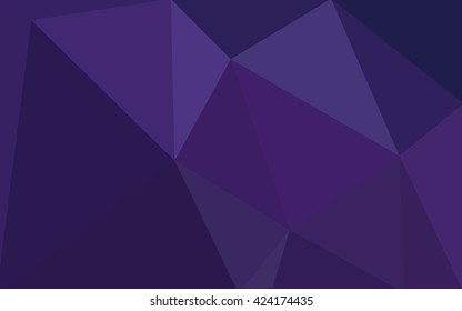 Dark purple polygonal illustration, which consist of triangles. Geometric background in Origami style with gradient. Triangular design for your business.