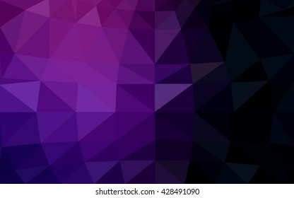 Dark purple polygonal illustration, which consist of triangles. Triangular design for your business. Geometric background in Origami style with gradient. Dark purple polygonal illustration, which consist of triangles. Triangular design for your business. Geometric background in Origami style with gradient.