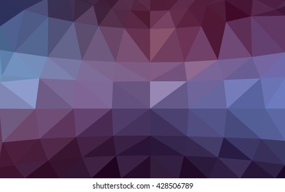 Dark purple polygonal illustration, which consist of triangles. Triangular design for your business. Geometric background in Origami style with gradient.