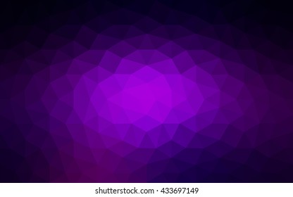 Dark purple polygonal illustration, which consist of triangles. Geometric background in Origami style with gradient. Triangular design for your business.