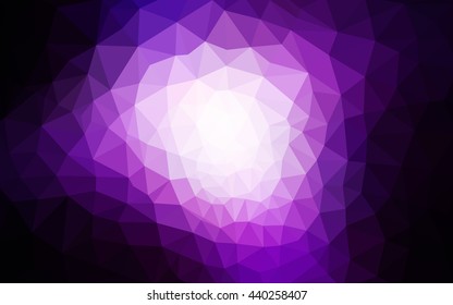 Dark purple polygonal illustration, which consist of triangles. Geometric background in Origami style with gradient. Triangular design for your business.