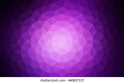 Dark purple polygonal illustration, which consist of triangles. Geometric background in Origami style with gradient. Triangular design for your business.