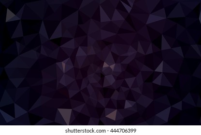 Dark purple polygonal illustration, which consist of triangles. Geometric background in Origami style with gradient. Triangular design for your business.