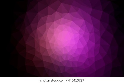 Dark purple polygonal illustration, which consist of triangles. Geometric background in Origami style with gradient. Triangular design for your business.