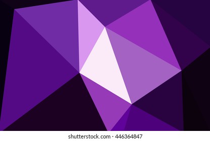 Dark purple polygonal illustration, which consist of triangles. Geometric background in Origami style with gradient. Triangular design for your business.