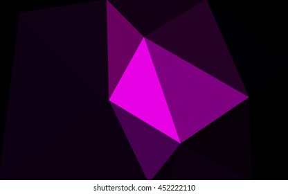 Dark purple polygonal illustration, which consist of triangles. 