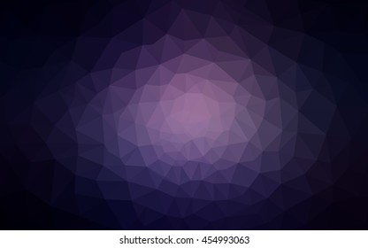 Dark purple polygonal illustration, which consist of triangles. Geometric background in Origami style with gradient. Triangular design for your business.