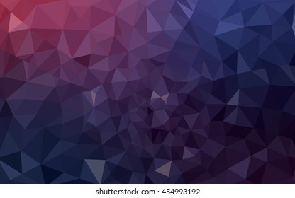 Dark purple polygonal illustration, which consist of triangles. Geometric background in Origami style with gradient. Triangular design for your business.