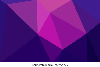 Dark purple polygonal illustration, which consist of triangles. Geometric background in Origami style with gradient. Triangular design for your business.