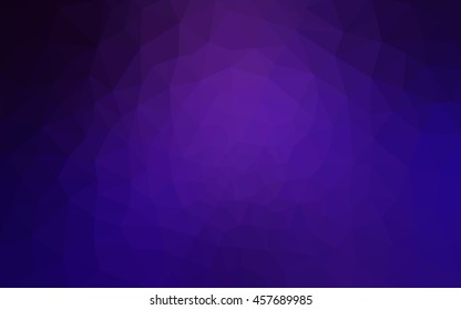 Dark purple polygonal illustration, which consist of triangles. Geometric background in Origami style with gradient. Triangular design for your business.