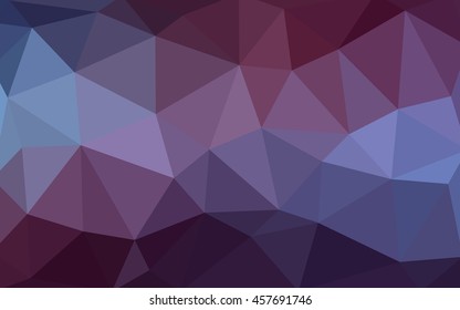Dark purple polygonal illustration, which consist of triangles. Triangular design for your business. Geometric background in Origami style with gradient.