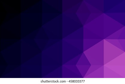 Dark purple polygonal illustration, which consist of triangles. Geometric background in Origami style with gradient. Triangular design for your business.