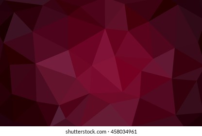 Dark purple polygonal illustration, which consist of triangles. Triangular design for your business. Geometric background in Origami style with gradient.