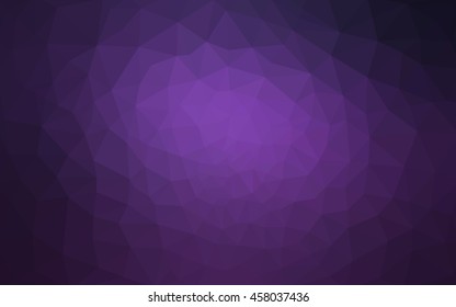 Dark purple polygonal illustration, which consist of triangles. Geometric background in Origami style with gradient. Triangular design for your business.