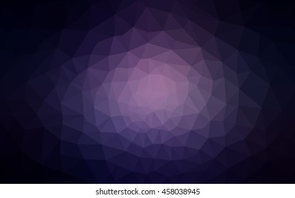 Dark purple polygonal illustration, which consist of triangles. Geometric background in Origami style with gradient. Triangular design for your business.