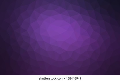 Dark purple polygonal illustration, which consist of triangles. Geometric background in Origami style with gradient. Triangular design for your business.