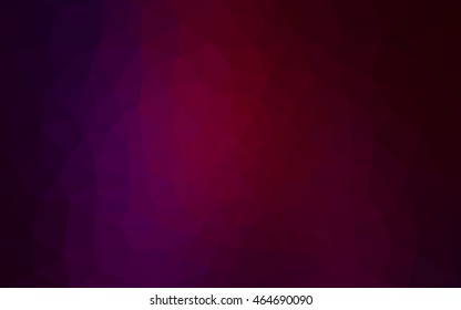 Dark purple polygonal illustration, which consist of triangles. Geometric background in Origami style with gradient. Triangular design for your business.