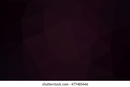 Dark purple polygonal illustration, which consist of triangles. Triangular design for your business. Geometric background in Origami style with gradient.
