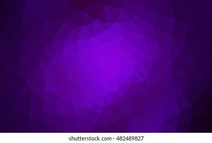 Dark purple polygonal illustration, which consist of triangles. Geometric background in Origami style with gradient. Triangular design for your business.