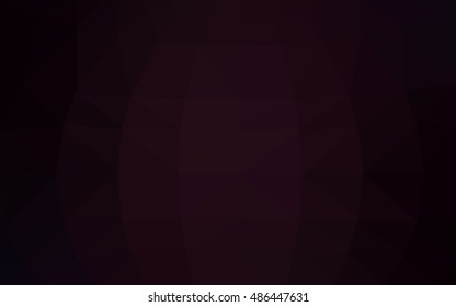 Dark purple polygonal illustration, which consist of triangles. Triangular design for your business. Geometric background in Origami style with gradient.