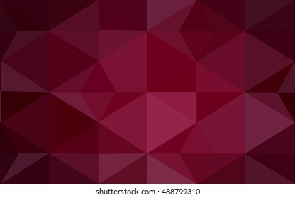 Dark purple polygonal illustration, which consist of triangles. Geometric background in Origami style with gradient. Triangular design for your business.