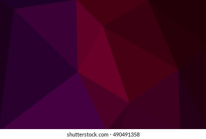 Dark purple polygonal illustration, which consist of triangles. Geometric background in Origami style with gradient. Triangular design for your business.