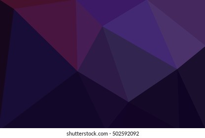 Dark purple polygonal illustration, which consist of triangles. Geometric background in Origami style with gradient. Triangular design for your business.