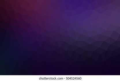 Dark purple polygonal illustration, which consist of triangles. Geometric background in Origami style with gradient. Triangular design for your business.