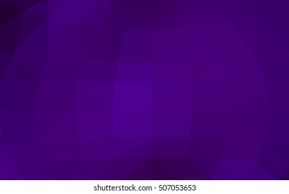 Dark purple polygonal illustration, which consist of triangles. Triangular design for your business. Geometric background in Origami style with gradient.