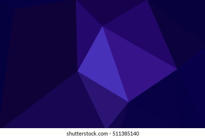 Dark purple polygonal illustration, which consist of triangles. Geometric background in Origami style with gradient. Triangular design for your business.