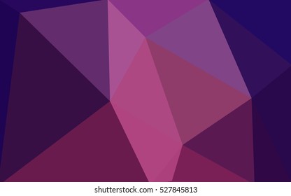 Dark purple polygonal illustration, which consist of triangles. Geometric background in Origami style with gradient. Triangular design for your business.