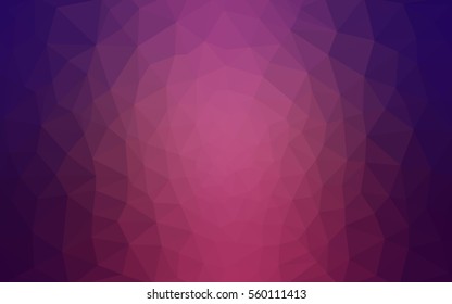 Dark purple polygonal illustration, which consist of triangles. Geometric background in Origami style with gradient. Triangular design for your business.