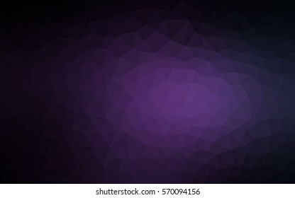 Dark Purple polygonal illustration, which consist of triangles. Triangular pattern for your business design. Geometric background in Origami style with gradient. 