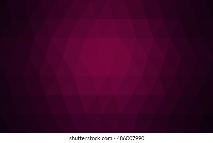 Dark purple polygonal pattern. Colorful illustration in abstract style with gradient. The template can be used as a background for cell phones.