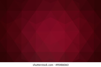 Dark purple polygonal pattern. Modern geometrical abstract illustration with gradient. A completely new design for your business.