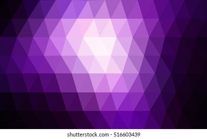Dark purple polygonal template. An elegant bright illustration with gradient. A new texture for your design.