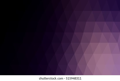 Dark purple polygonal template. Modern geometrical abstract illustration with gradient. The polygonal design can be used for your web site.